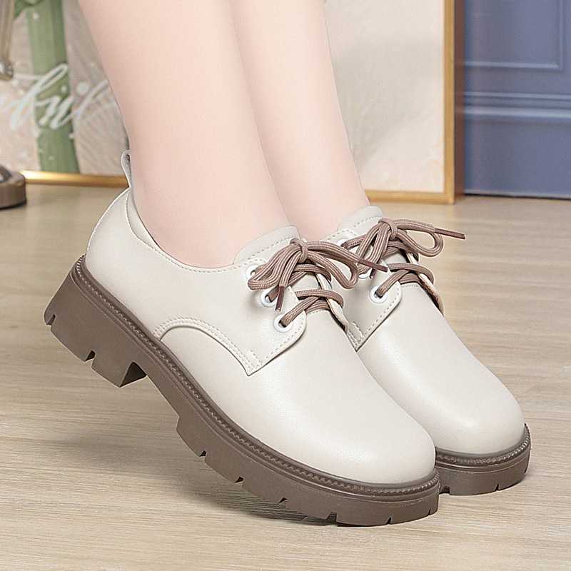 Oxford Lace Up Women - Scarpe da Donna in Pelle di