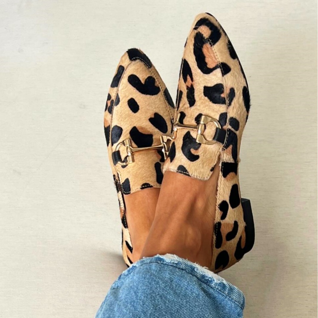 Mule Slip On - Scarpe da Donna con Stampa Leopardata
