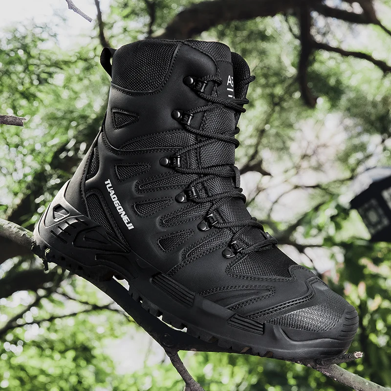 Suede Ankle Boot - Stivali tattici da trekking all'aperto da