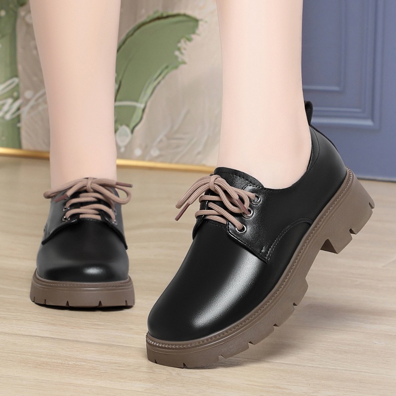 Scarpe da Donna in Pelle di Qu - Oxford Lace Up Women recensione e prezzo