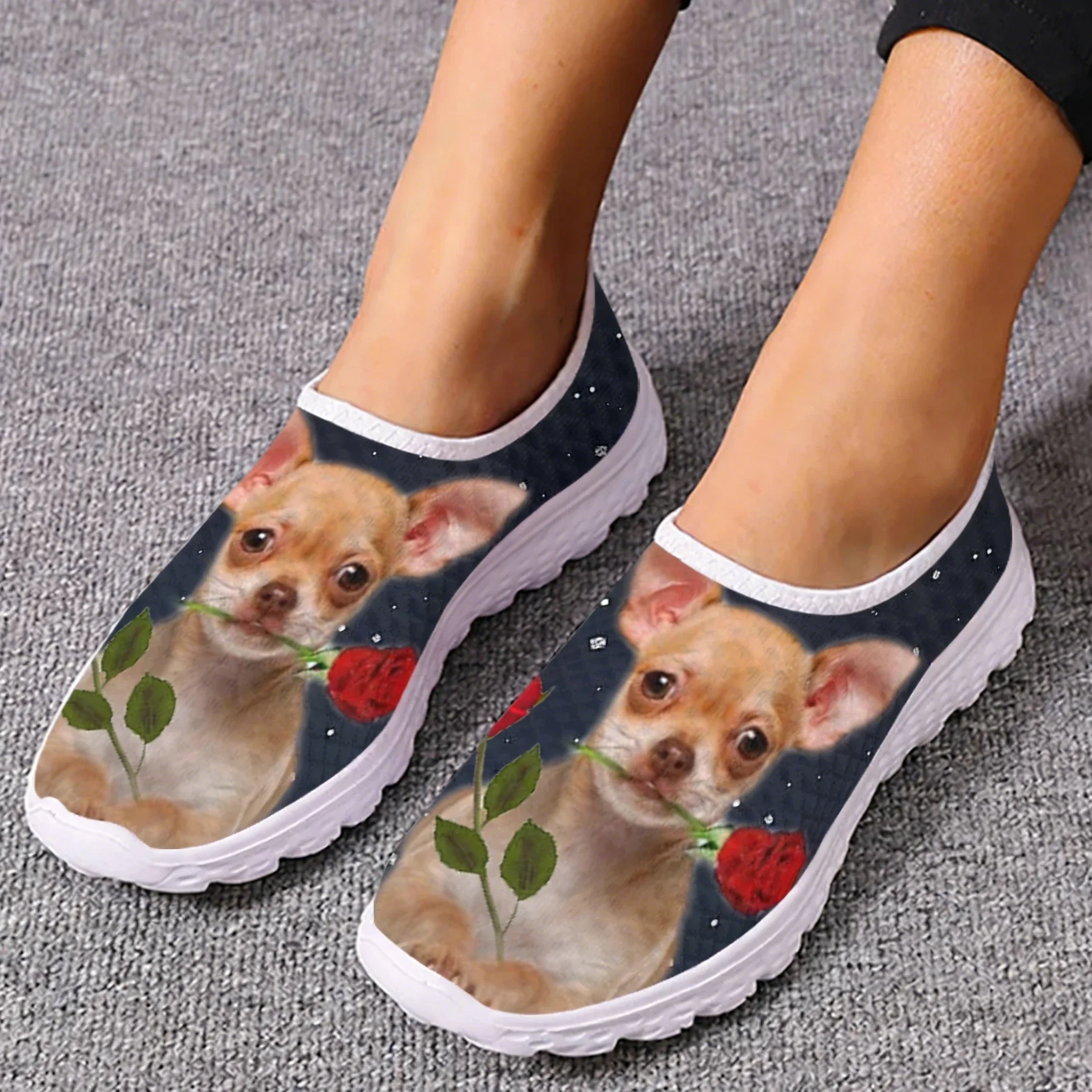 Chihuahua Rose Flower Design M - Women'S Shoes For Tennis recensione e prezzo