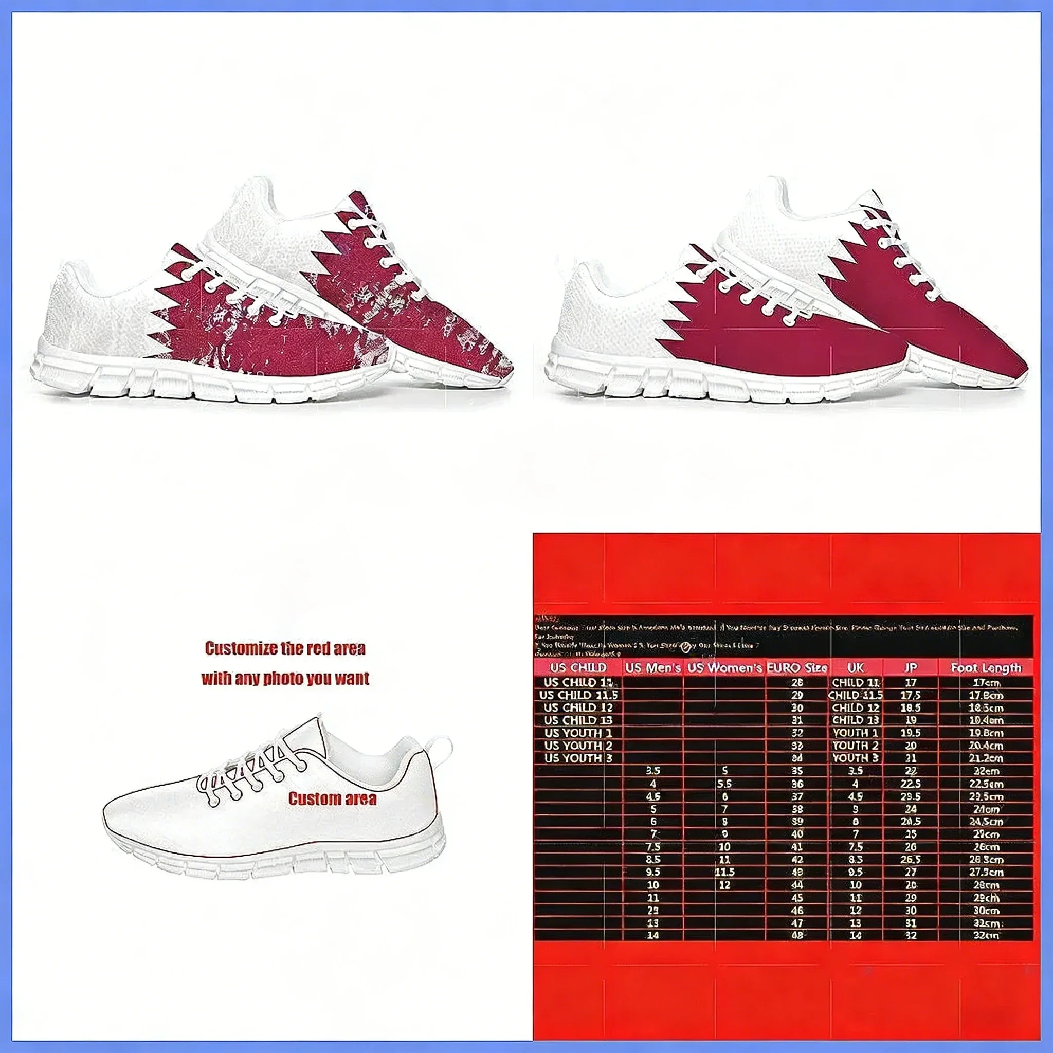 Scarpe Sportive con Bandiera d - Women Shoes Qatar recensione e prezzo